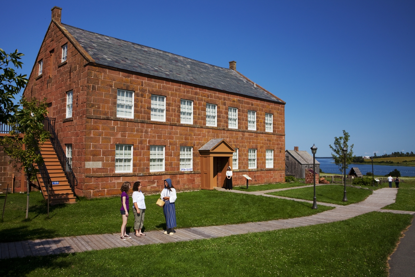 Farmer's Bank and Doucet House, South Rustico Farmer's Bank and Doucet House, South Rustico, in summer
