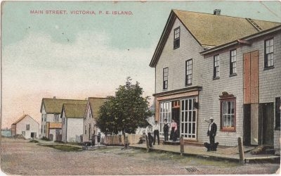 Victoria, PEI, 1911 Historic image of Main Street, Victoria, PEI, 1911